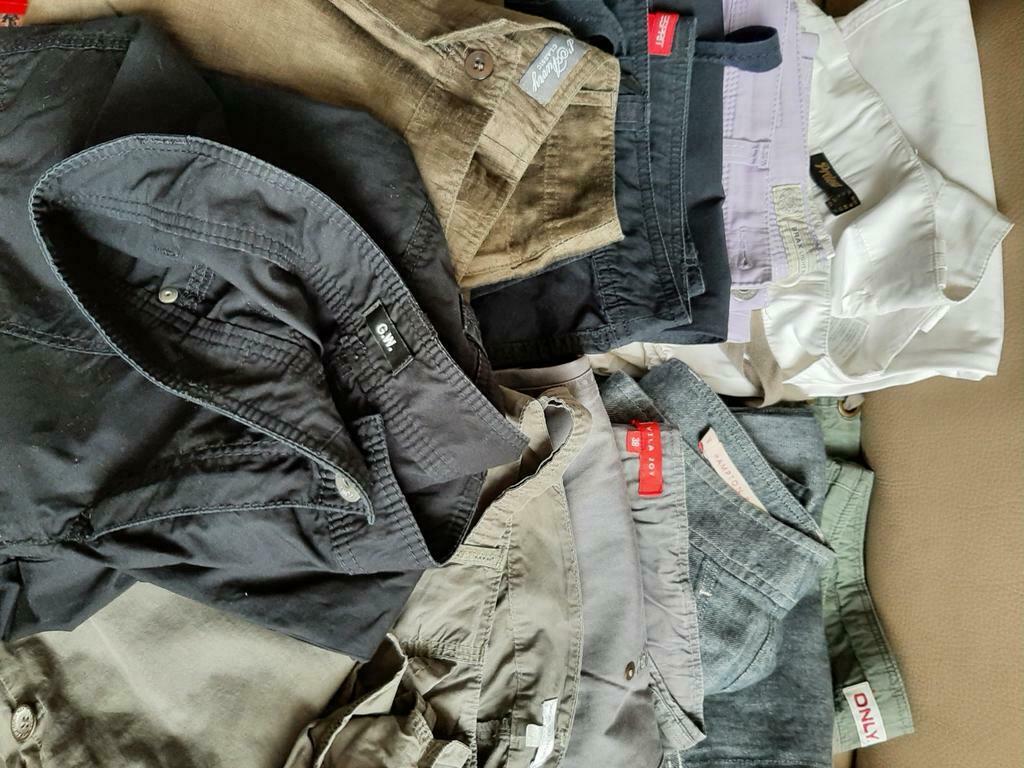 Lot van 9 zomerbroeken maat 38, Ophalen, Zo goed als nieuw, Maat 38/40 (M), Wit