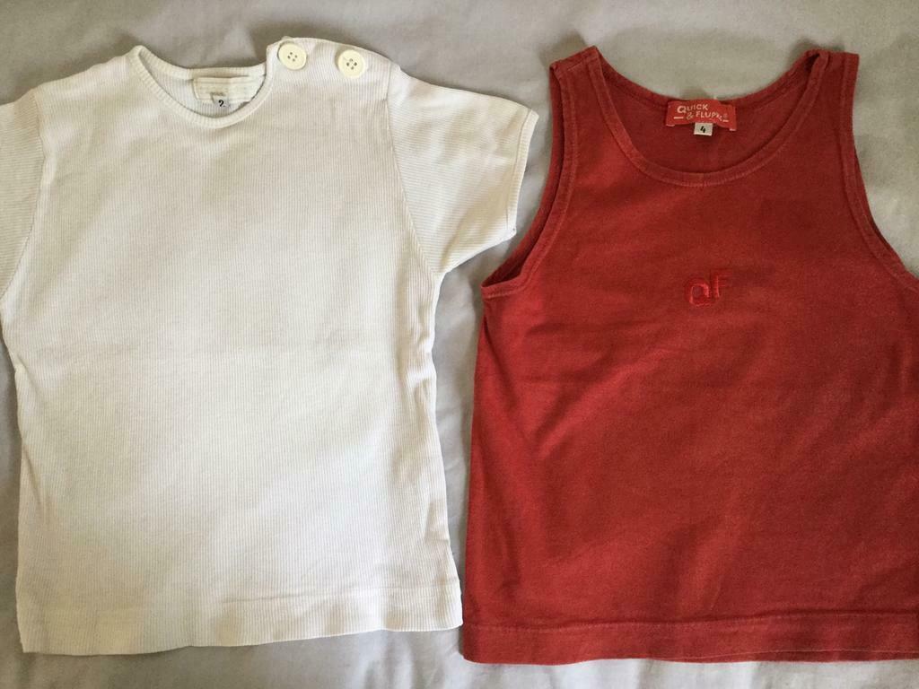 Quick et Flupke, Tshirt (2 ans) et camisole (4 ans, petit), Enlèvement ou Envoi, Utilisé, Garçon ou Fille