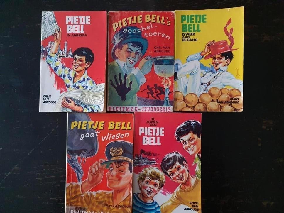 5 Boeken van Pietje Bell uit de oude doos, Boeken, Ophalen