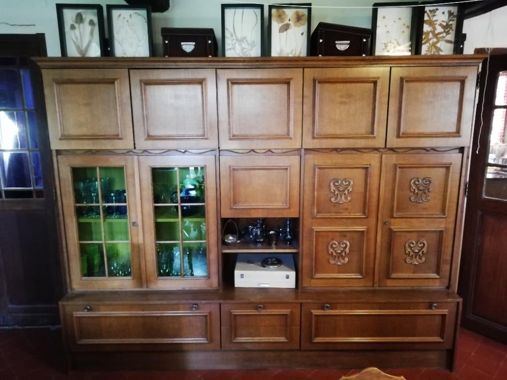 Armoire de salle à manger, Enlèvement ou Envoi, Utilisé, Chêne, Avec tablette(s)