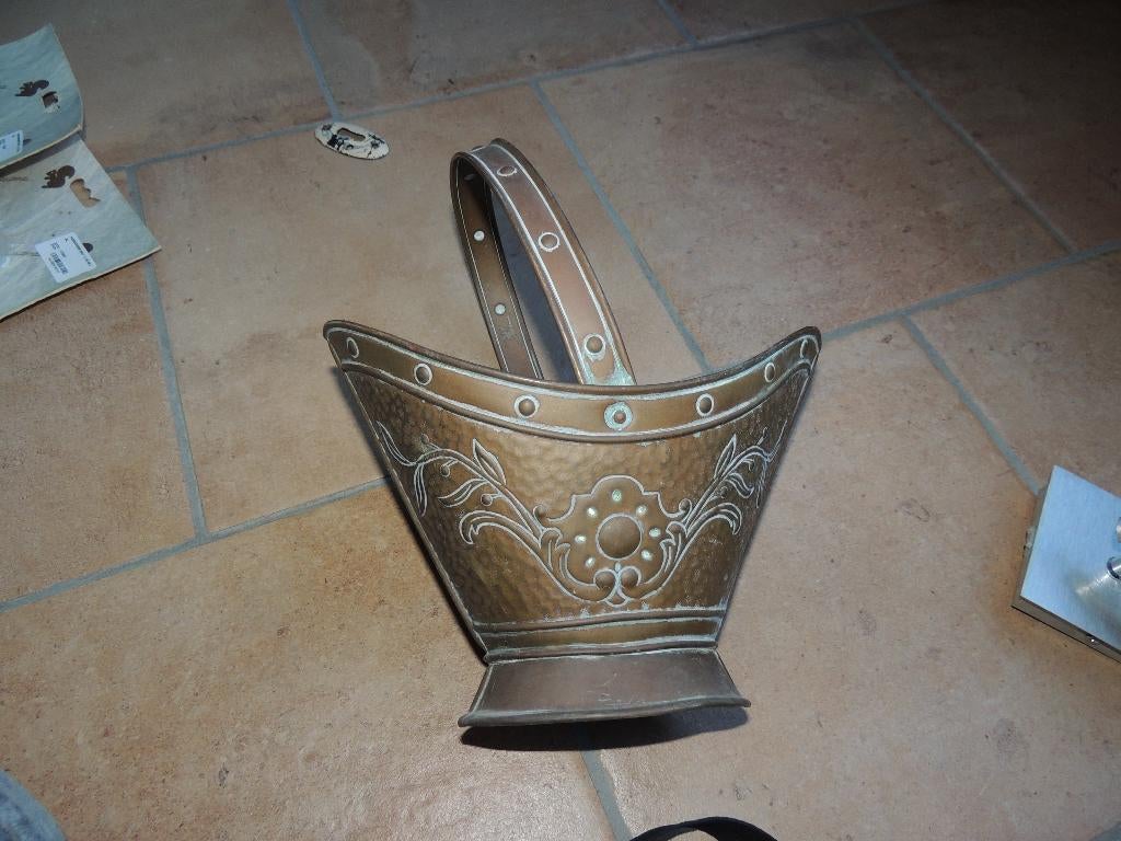 oud mandje koper met hengsel, Antiek en Kunst, Ophalen, Koper