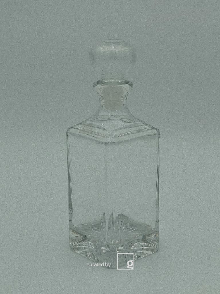 Décanteur carré à whisky en cristal, Irlande, années 80, Ophalen of Verzenden
