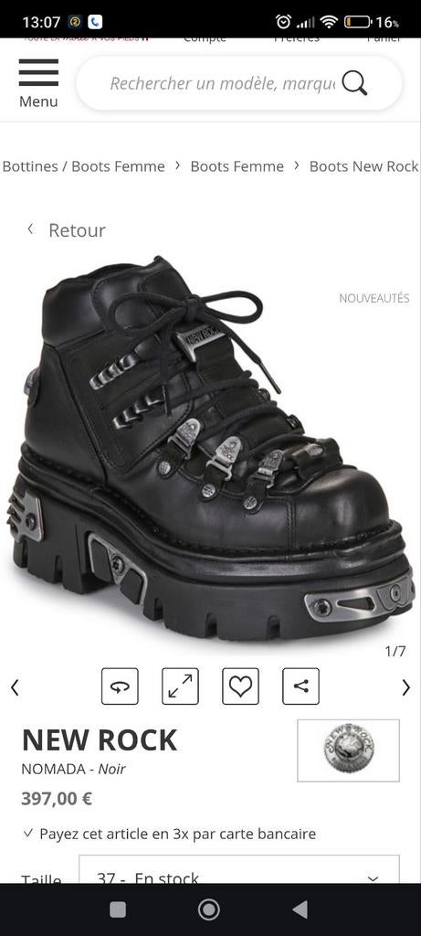 Chaussures marque New Rock, Vêtements | Hommes, Chaussures, Bottes, New Rock, Porté, Noir