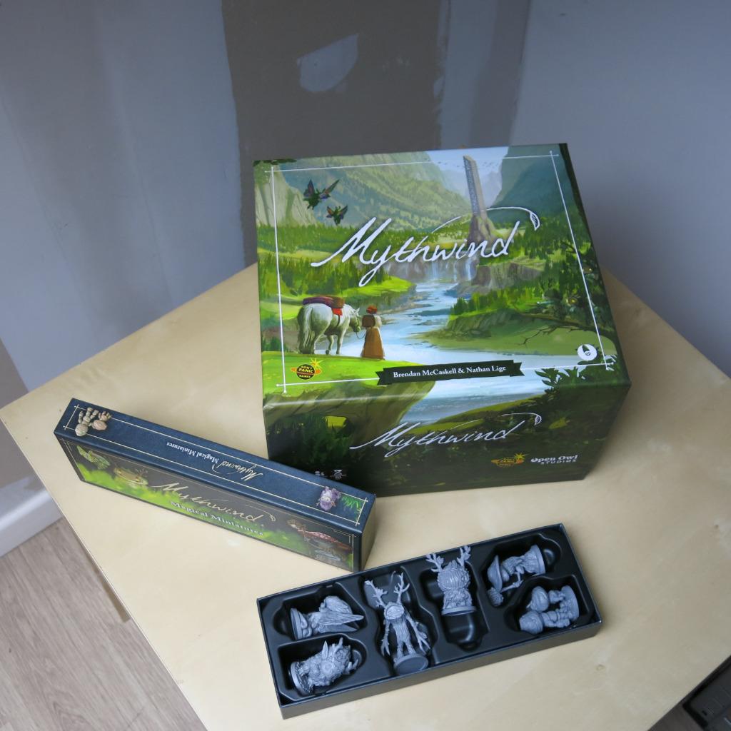 Mythwind (version française) + extra Magical Miniatures, Trois ou quatre joueurs, Enlèvement ou Envoi, Neuf