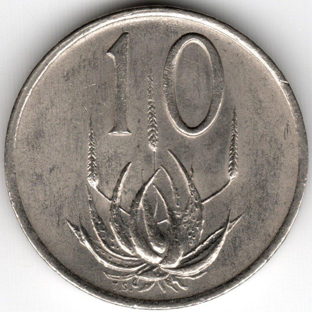 Afrique du Sud : 10 Cent 1976 Jacobus Fouché KM#94 Ref 16284, Timbres & Monnaies, Monnaies | Afrique, Enlèvement ou Envoi, Afrique du Sud