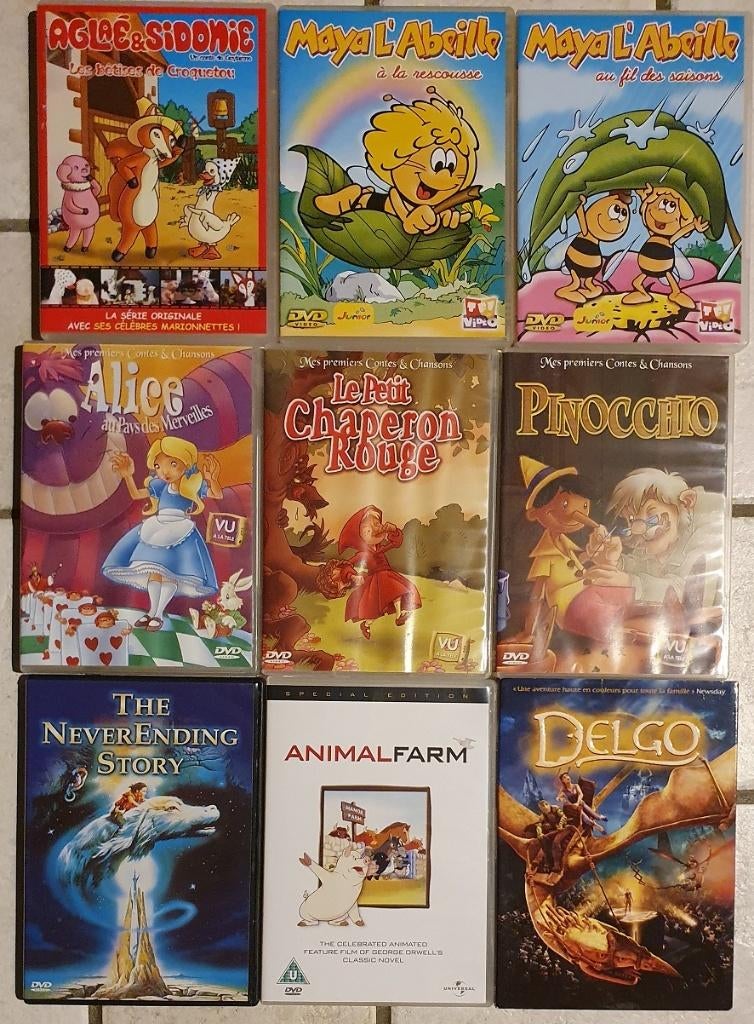 18 DVD enfants, CD & DVD, Enlèvement ou Envoi, Comme neuf, Autres genres