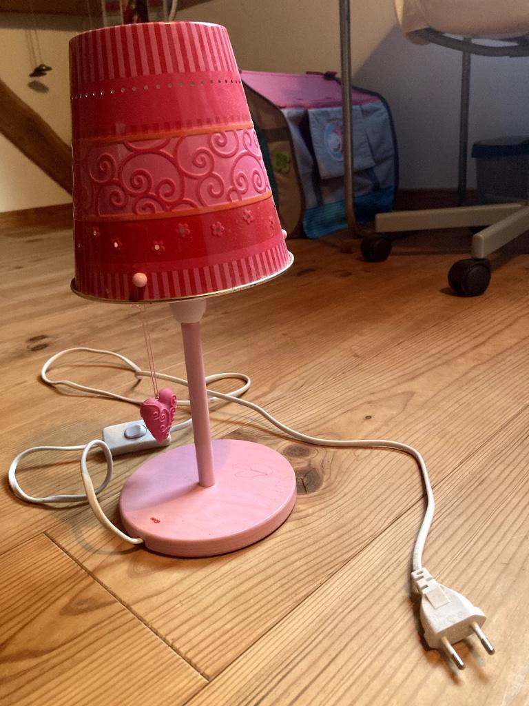 Haba roze tafellamp, Enlèvement, Lampe
