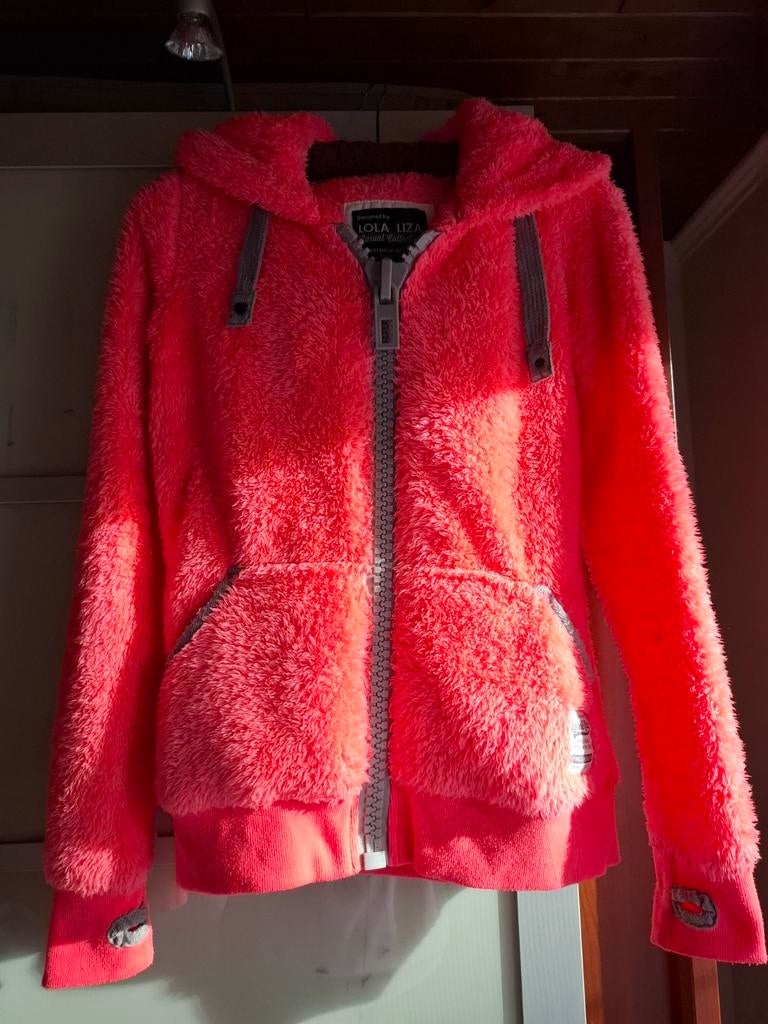 Roze vest - teddybeer - maat S, Ophalen, Maat 36 (S), Roze