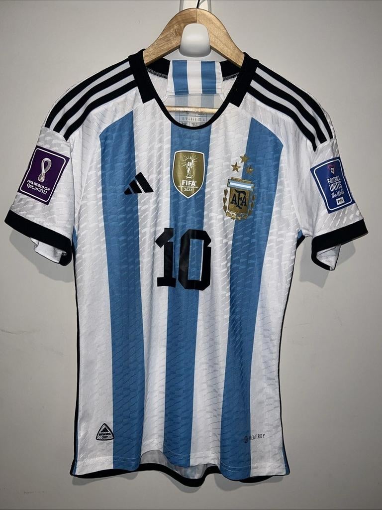 Argentinië Messi Origineel Finale WorldCup 2022 Qatar, Ophalen of Verzenden, Zo goed als nieuw, Shirt