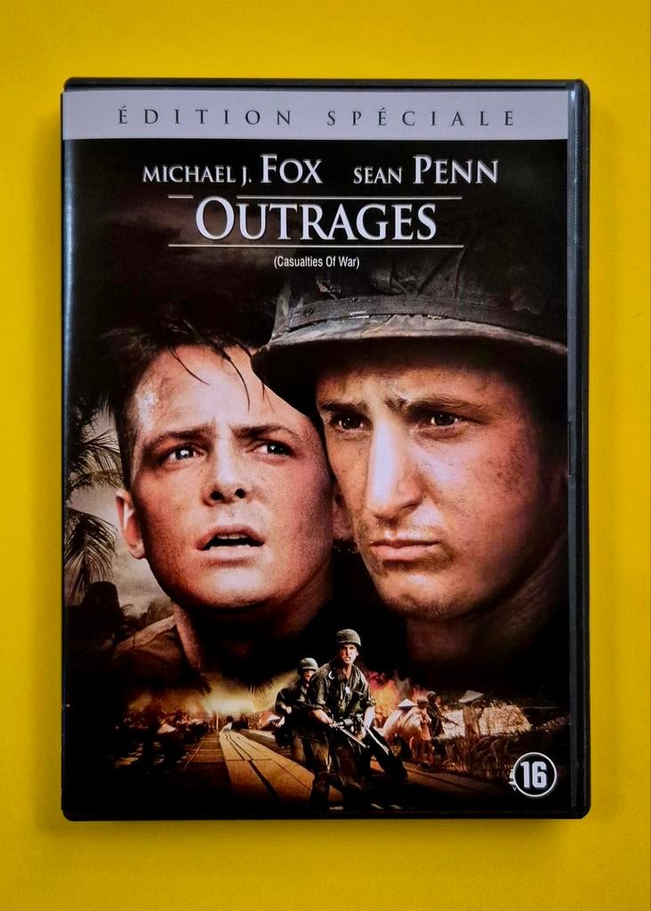 DVD 📀 Outrages - Michael J Fox / Sean Penn 1989 V2, À partir de 16 ans, Enlèvement ou Envoi, Comme neuf, Guerre