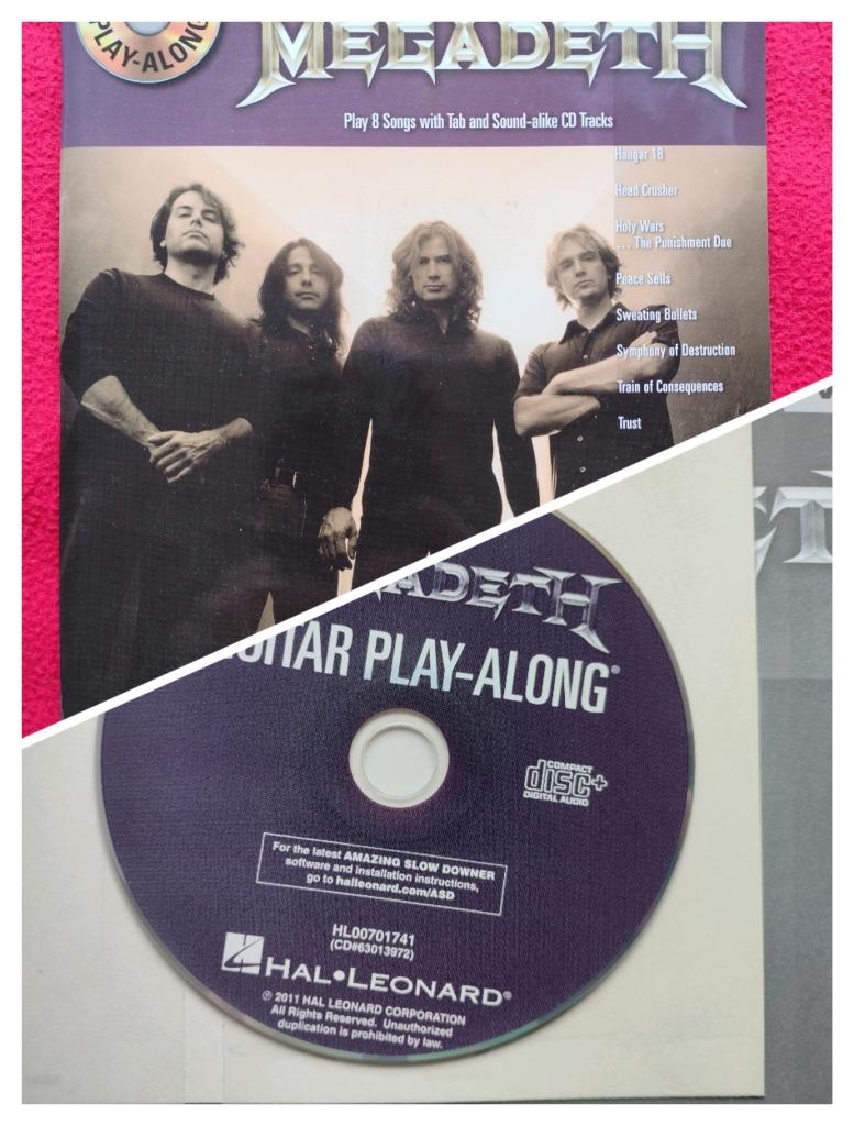 ⚡ Megadeth Play Along avec CD, vol. 129, onglet et CD, Enlèvement ou Envoi, Comme neuf, Instrument ou Accessoires
