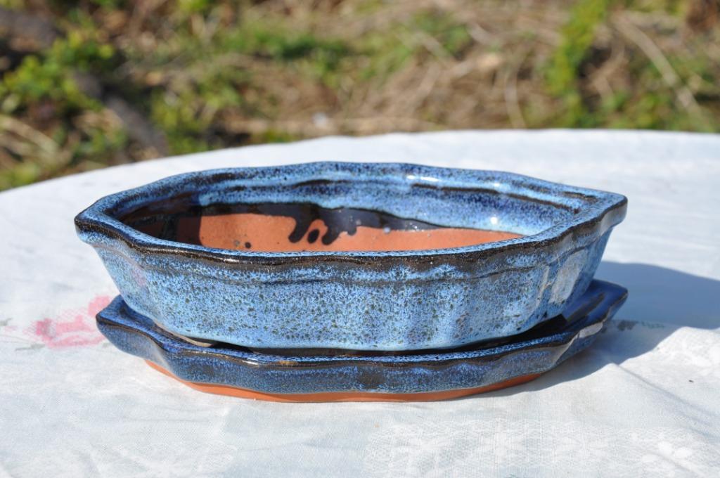 cache pot avec coupelle bonzai ou jardin japonais, Enlèvement ou Envoi, Comme neuf, Terracotta, Intérieur