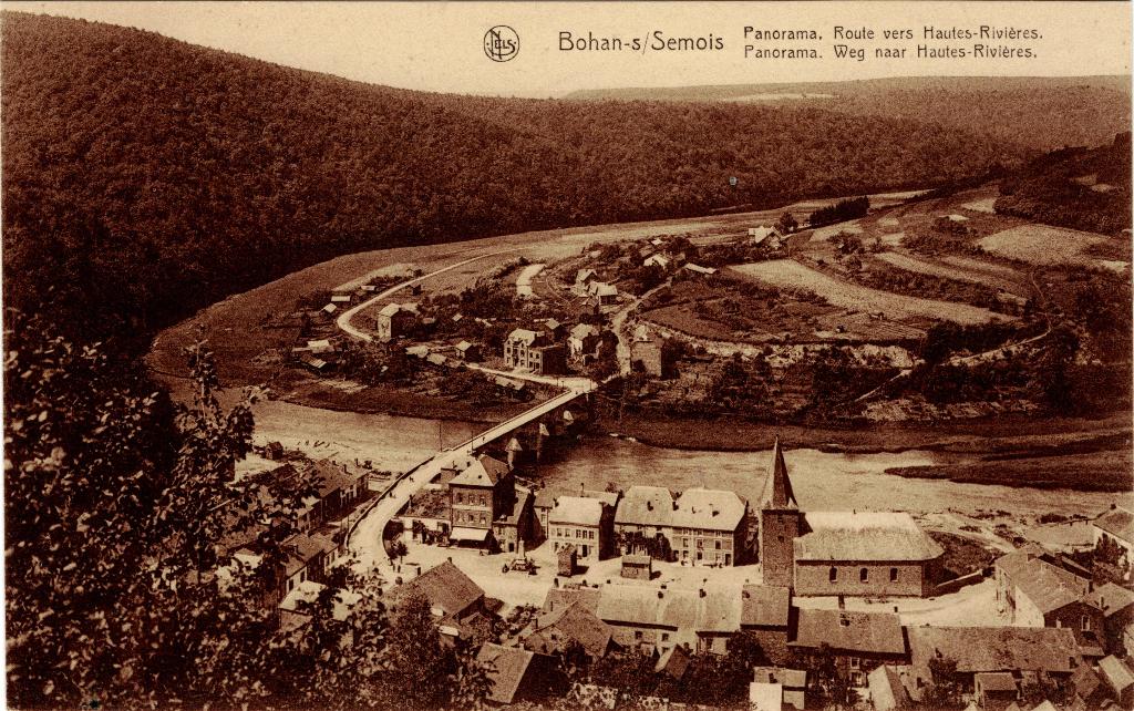 Bohan-sur-Semois Route vers Hautes-Rivières, Envoi, 1920 à 1940, Non affranchie, Namur