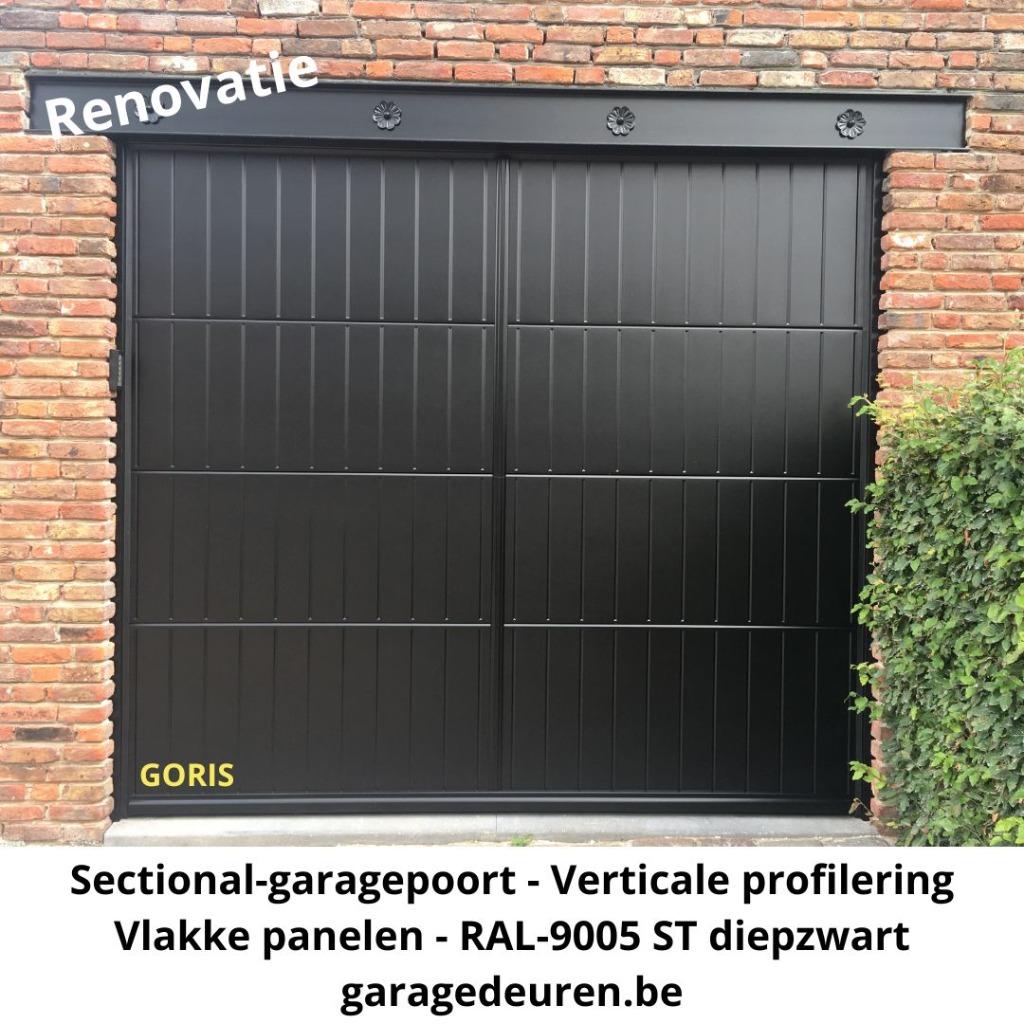 Sectional-poorten nieuw, tweedehands en/of herstellingen, Ophalen, Nieuw, Metaal, Garagedeur