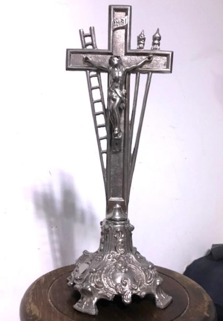 Croix Crucifix Français Argent Antique😍🙏💑🤗👌, Enlèvement ou Envoi