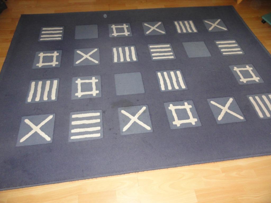 Tapis de salon, Ophalen, Gebruikt, Blauw, 150 tot 200 cm
