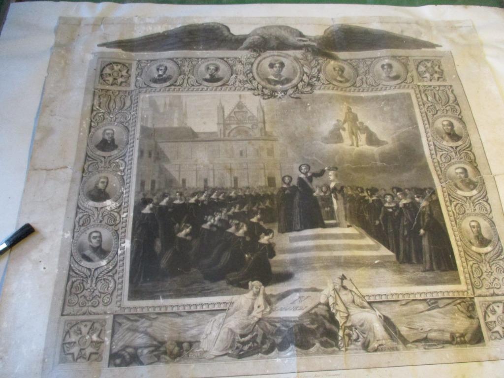Gravure 'Hommage a Napoleon' 5 Mai 1821, Antiek en Kunst, Ophalen