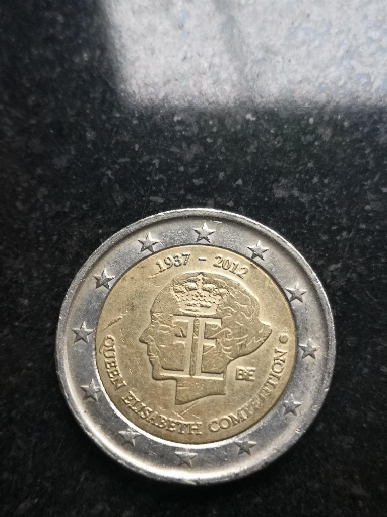 Pièce de 2 euros Belgique 2012 Concours Reine Elisabeth, Enlèvement ou Envoi, Belgique, Monnaie en vrac