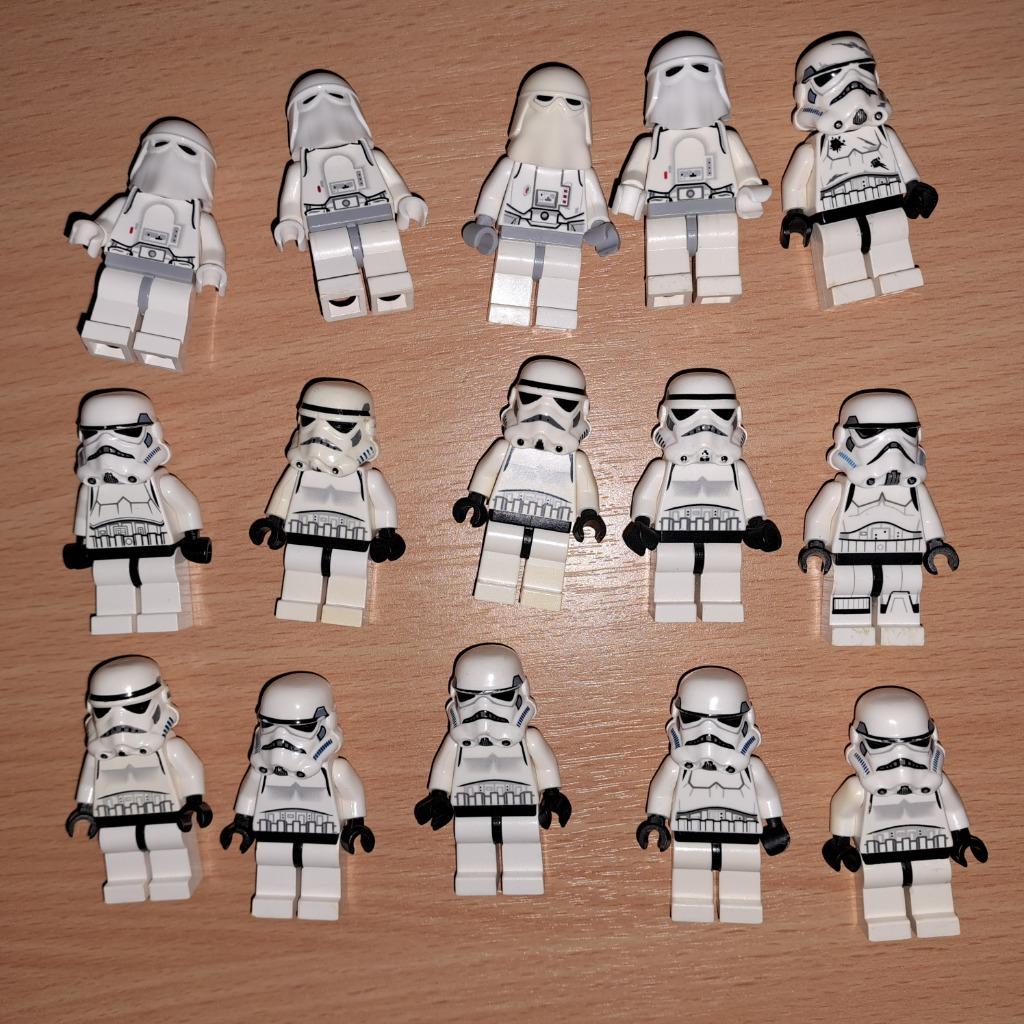 lego star wars snow troopers storm troopers sw0188 sw0115, Kinderen en Baby's, Ophalen of Verzenden, Gebruikt, Losse stenen, Lego