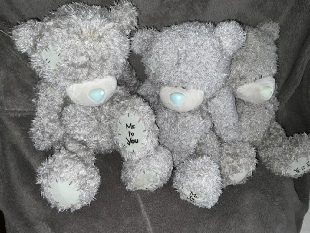 Drie Me to You beren zithoogte 30 cm, Enlèvement, Ours en tissus, Me To You