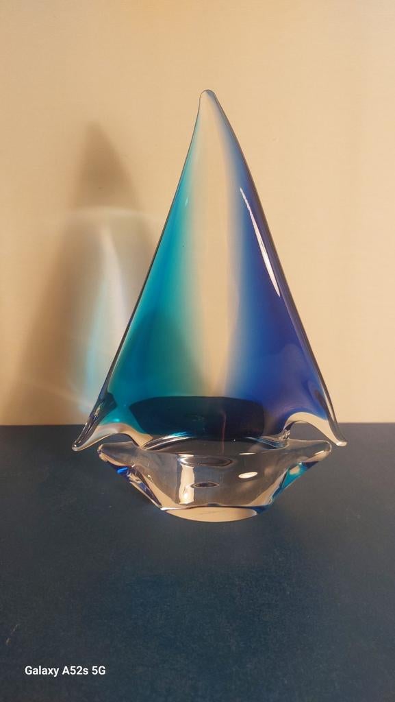 Prachtig Murano Zijlschip., Ophalen of Verzenden