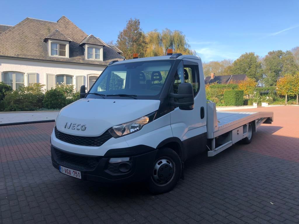 Iveco Dépanneuse 2014   3.0 Diesel 150CV  Plateau Aluminium, Autos, Euro 5, Achat, Boîte manuelle, Noir