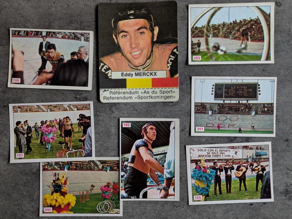 EDDY MERCKX STICKERS 8X PANINI en Tendermint, Verzenden, Sticker