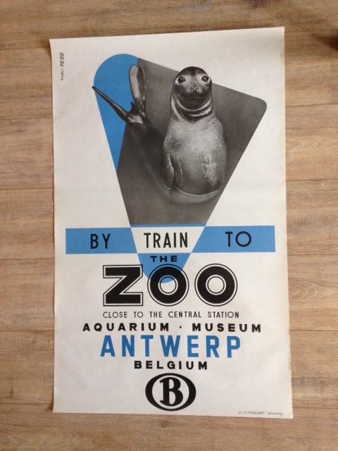 poster zoo, Enlèvement ou Envoi, Rectangulaire vertical, Affiche ou Poster pour porte ou plus grand, Comme neuf