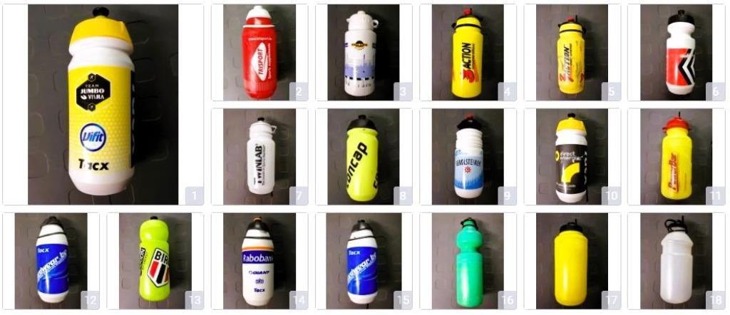 Bouteilles d'eau  Cyclisme (Rabobank, Jumbo Visma, ...), Enlèvement, Utilisé