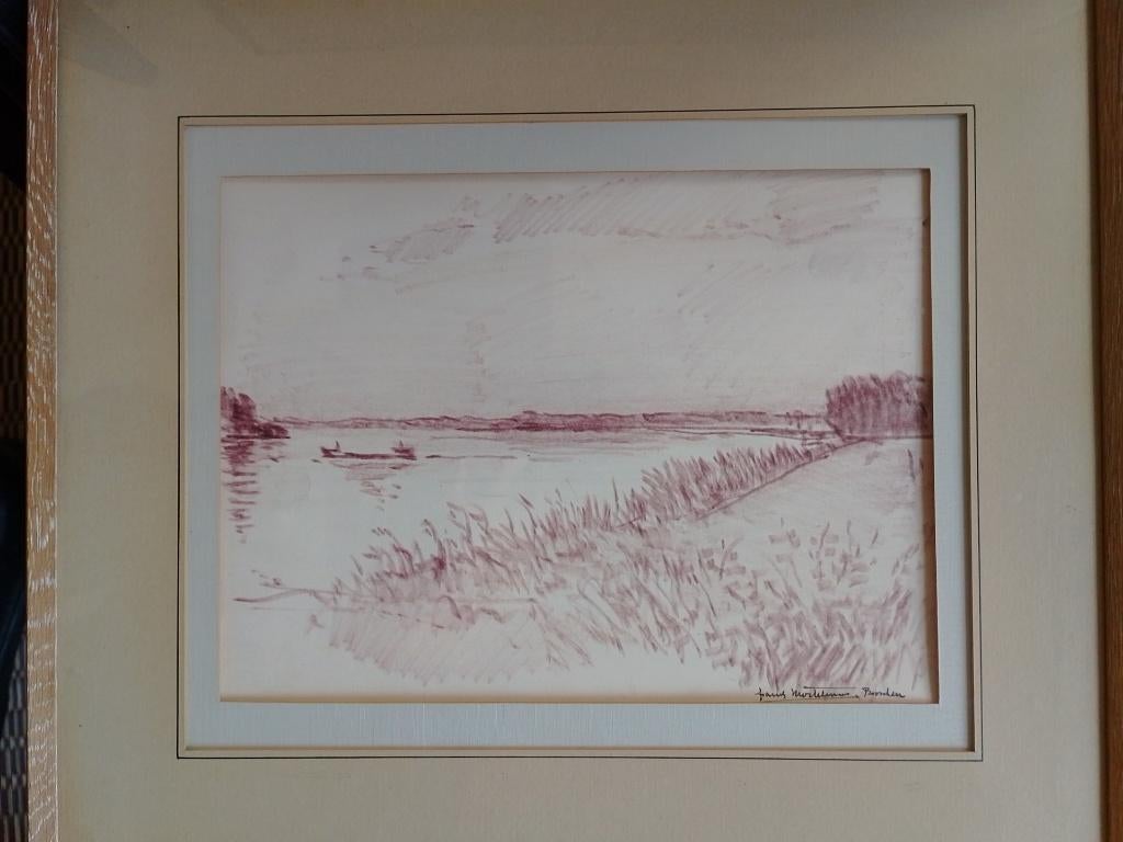 Franck Mortelmans  1898 - 1986  Tekening   Broechem, Verzenden