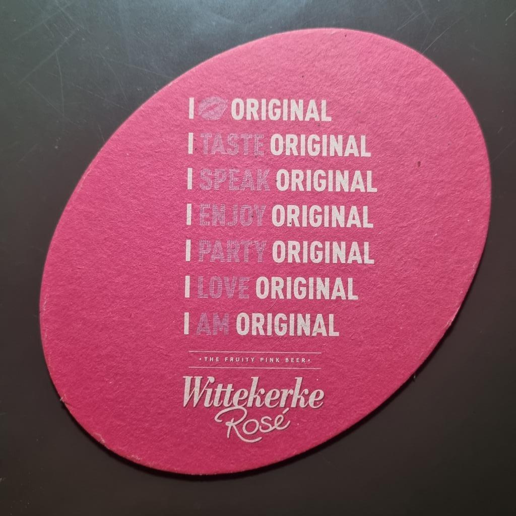 Sous Bock Wittekerke Rosé (modèle 1), Ophalen of Verzenden, Gebruikt, Viltje(s), Overige merken