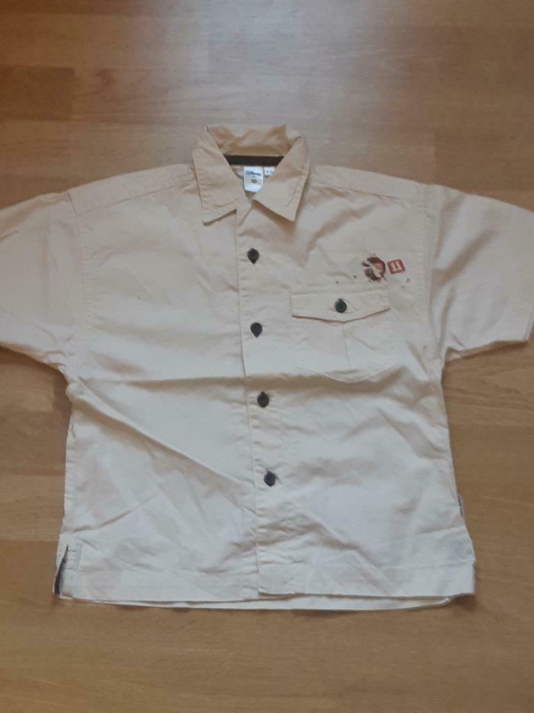 hemd korte mouw-C&A-116-Lion motief-beige met knopen-NIEUW, Kinderen en Baby's, Ophalen, Nieuw, Jongen of Meisje, Shirt of Longsleeve