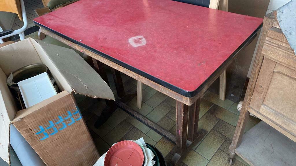 Cafe tafel, Ophalen, Gebruikt