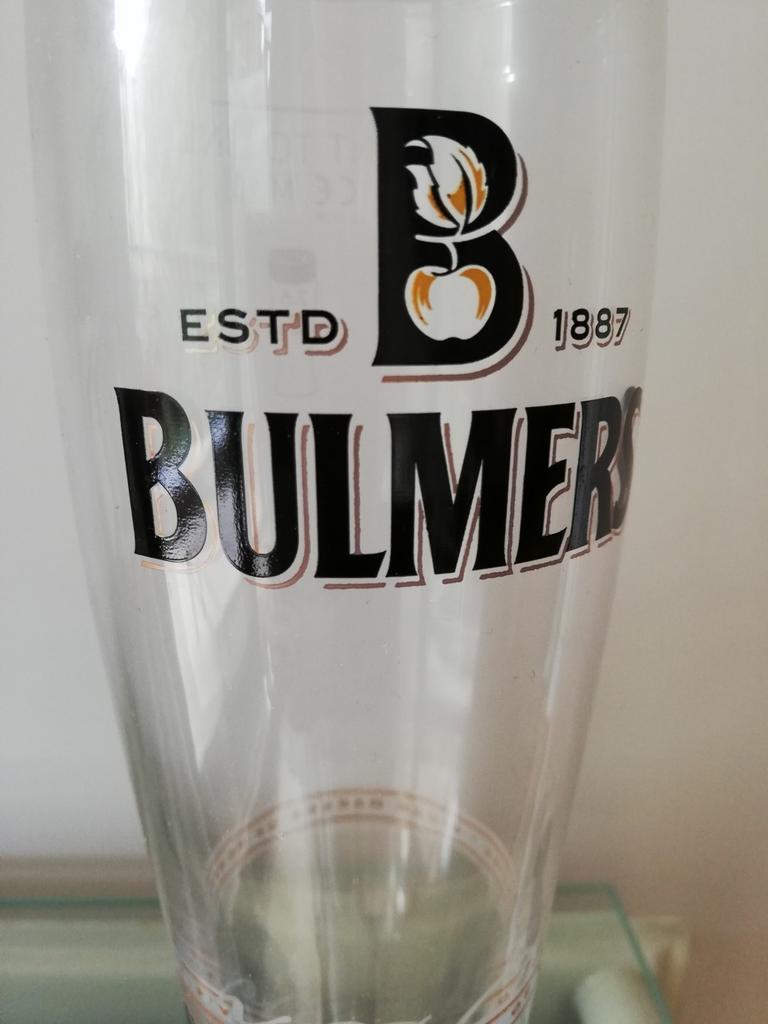 Glazen BULMERS cider makers of Hereford, Verzamelen, Ophalen, Zo goed als nieuw