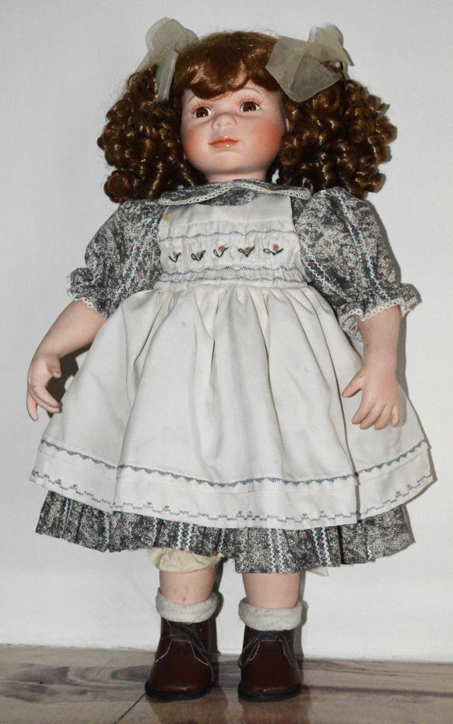 Poupée en porcelaine 50 cm, Enlèvement ou Envoi, Comme neuf, Poupée