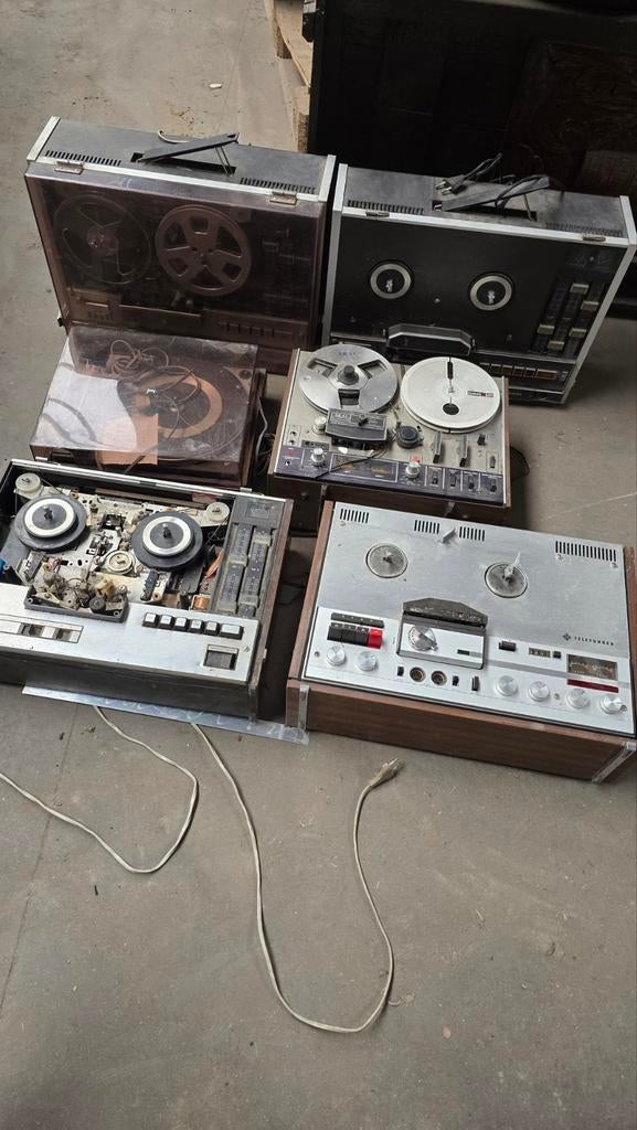 Magnétophone vintage et lecteur de cassettes Philips Dual Te, Enlèvement, Magnétophone