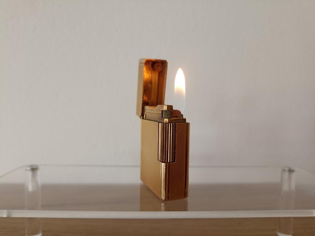 Briquet S.T. Dupont – Ligne 1 BR (petit modèle), authentique, Enlèvement ou Envoi, Comme neuf, Briquet