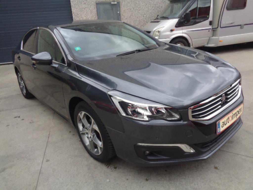 PEUGEOT 508 BERLINE 1.6 HDI 6VIT EURO6B, Autos, Argent ou Gris, Entreprise, Boîte manuelle, Noir