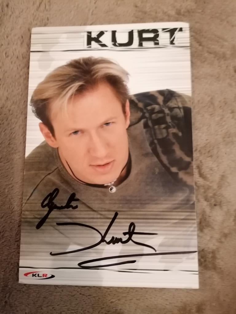 Fotokaart met handtekening Kurt lottigiers, Verzamelen, Foto's en Prenten, Verzenden