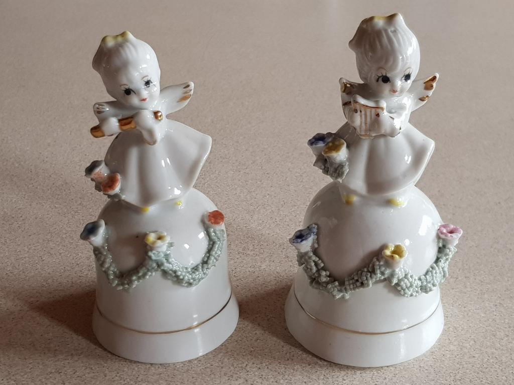 Antiek engel tafelbel Bone China; €8/stuk OF samen €12!, Enlèvement ou Envoi, Comme neuf