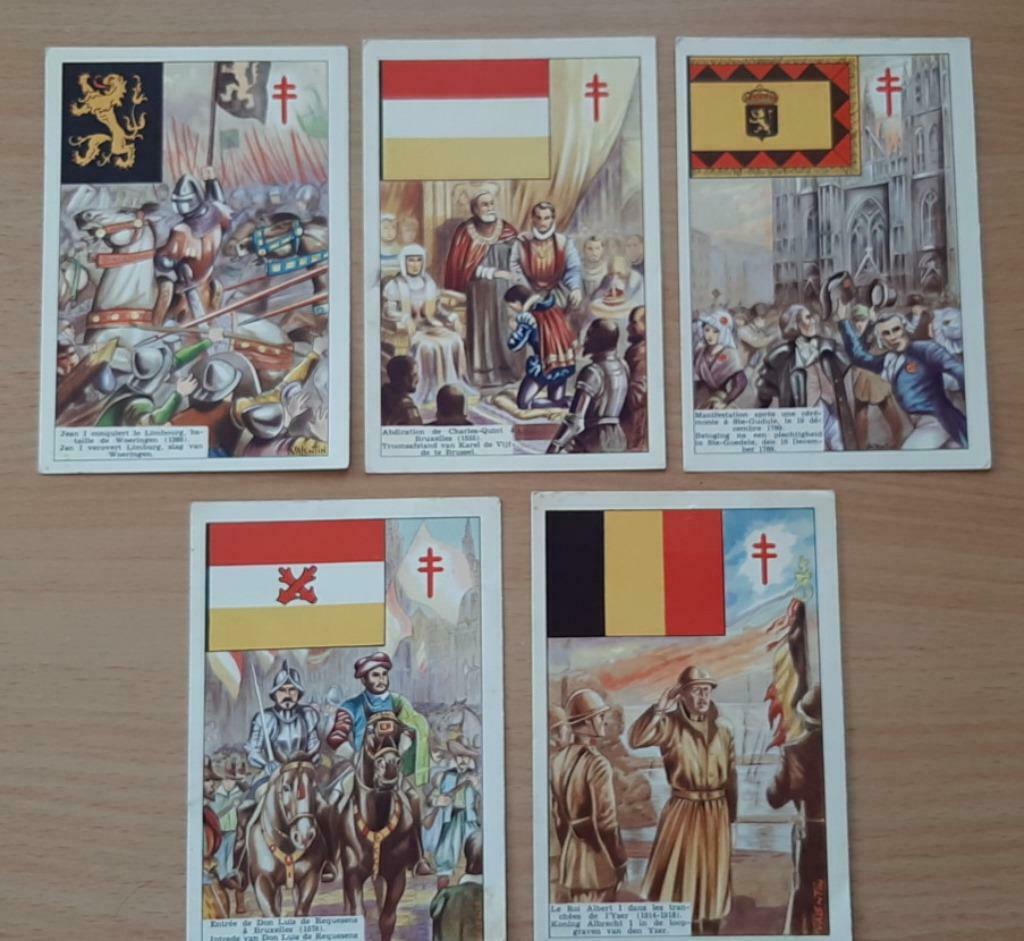 5 Belgische vlagbanners Brabant Vlaanderen België vaandels, Ophalen of Verzenden