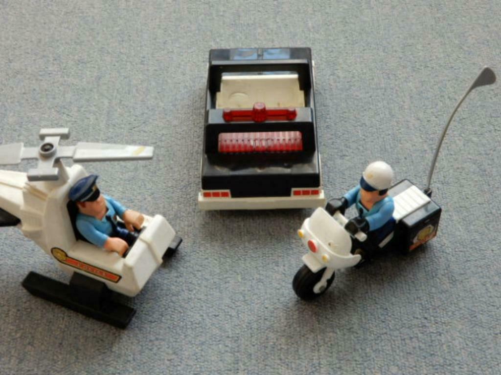 Jouet Fisher Price vintage Equipe de police 3 pièces, Enlèvement ou Envoi, Utilisé, Découverte