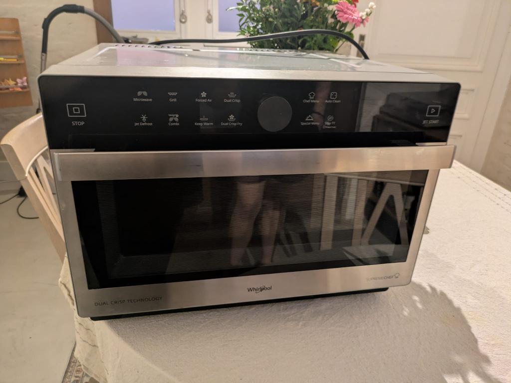 Whirlpool Supreme Chef Dual Crisp Technology, Electroménager, Fours, Whirlpool, Enlèvement, Utilisé, 45 à 60 cm