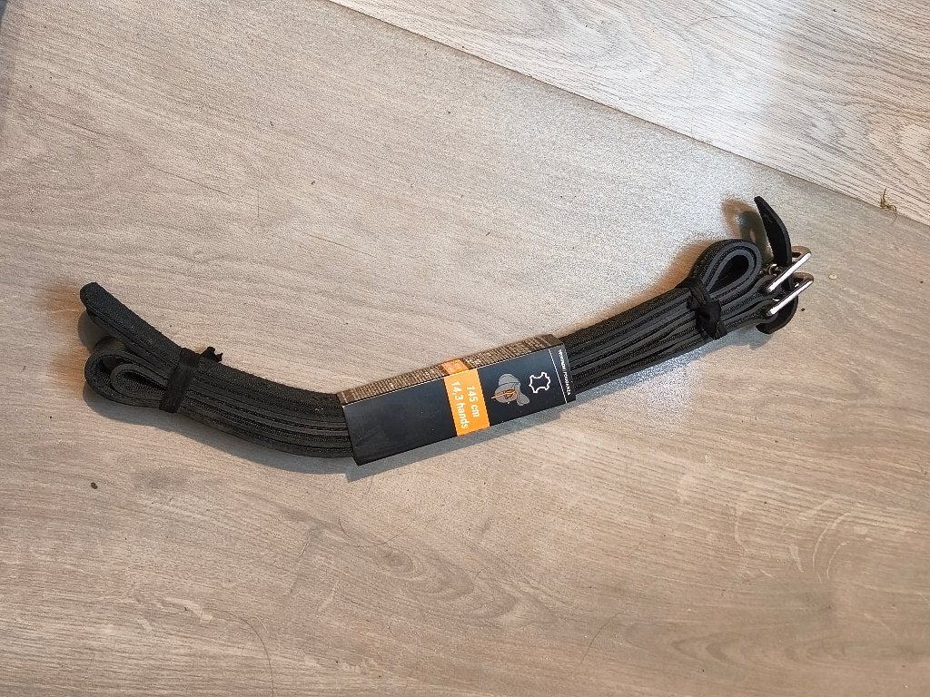 Étrivières noires "Fouganza" 145cm Neuves, Enlèvement, Neuf, Autres marques, Obstacle
