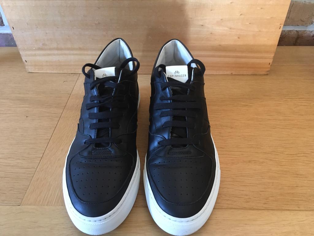 Zwart lederen sneakers Copenhagen maat 41, Kleding | Dames, Ophalen of Verzenden, Zo goed als nieuw, Zwart, Sneakers