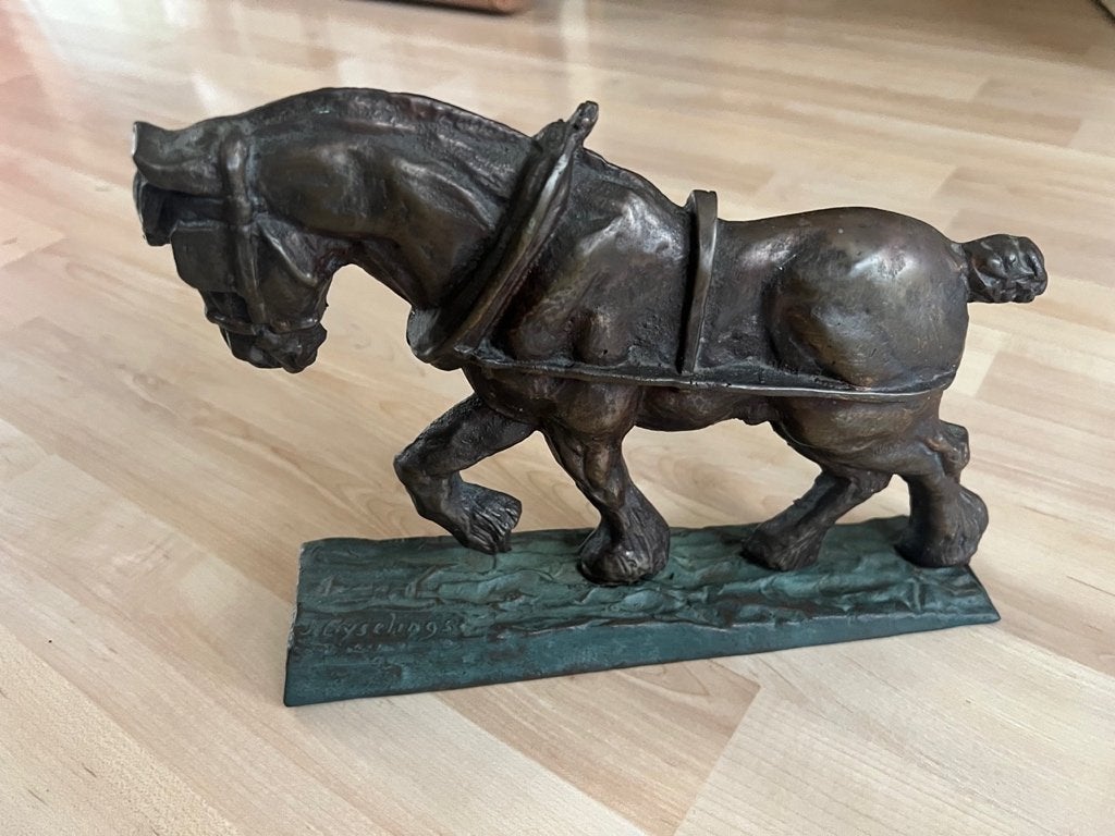 Brons Beeld Boeren paard, Enlèvement ou Envoi, Bronze