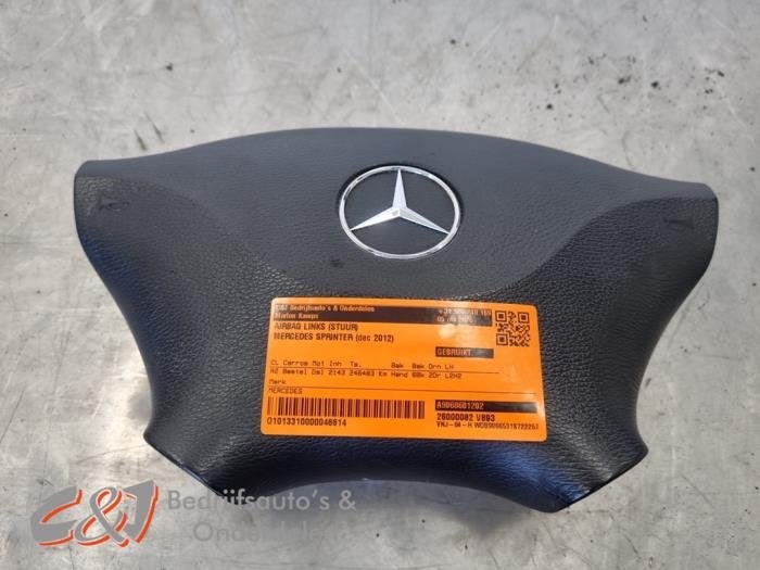 Airbag links (Stuur) van een Mercedes Sprinter, Gebruikt, -, Ophalen of Verzenden, -