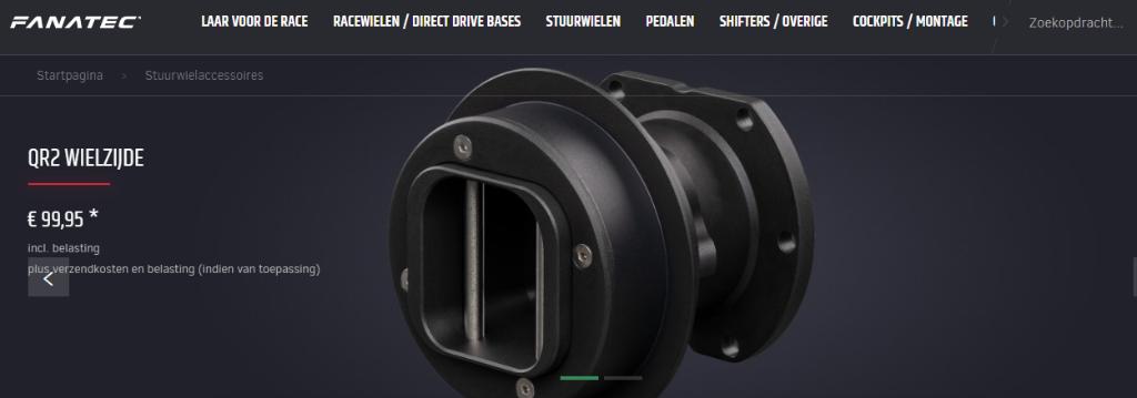 Fanatec QR2 Wheel-Side Snelspansysteem van de motormotorspor, Enlèvement ou Envoi, Neuf, Fanatec