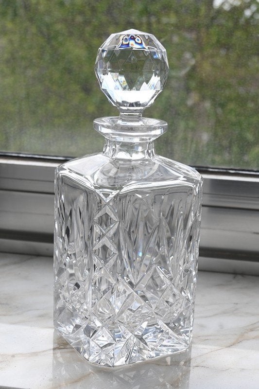 Karaf Boheems kristal, Antiek en Kunst, Antiek | Glaswerk en Kristal, Ophalen of Verzenden