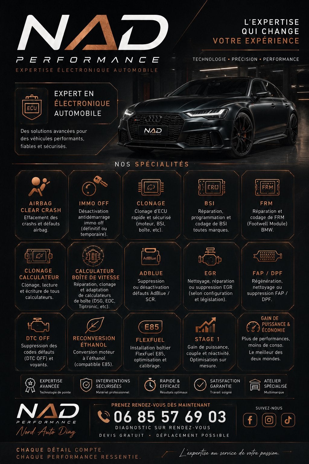 Codage Auto & Options Cachées | NAD Performance, Enlèvement, Comme neuf